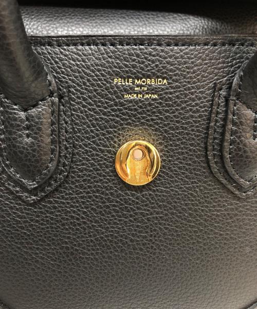 PELLE MORBIDA（ペッレモルビダ）PELLE MORBIDA (ペッレモルビダ) Vela/ミニボストンバッグ(Sサイズ) ブラックの古着・服飾アイテム