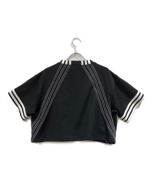 adidas（アディダス）adidas (アディダス) ALEXANDER WANG (アレキサンダー・ワン) コラボクロップドTシャツ ブラック サイズ:ｘｓの古着・服飾アイテム