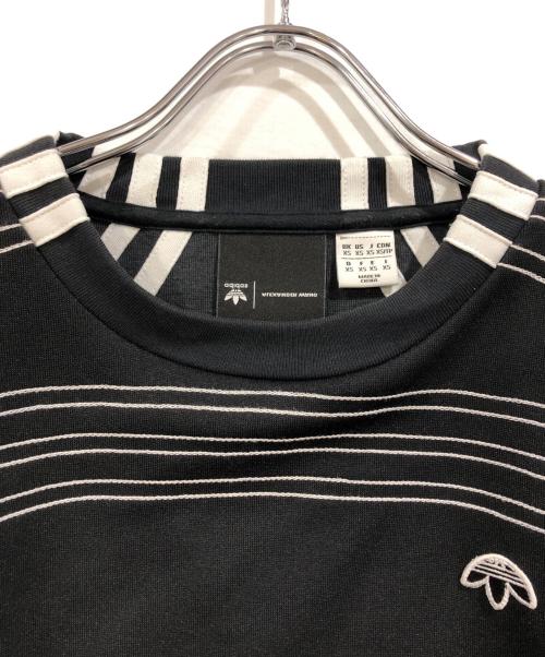 adidas（アディダス）adidas (アディダス) ALEXANDER WANG (アレキサンダー・ワン) コラボクロップドTシャツ ブラック サイズ:ｘｓの古着・服飾アイテム