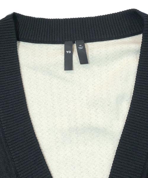 Y-3（ワイスリー）Y-3 (ワイスリー) LOGO KNIT CARDIGAN ブラック サイズ:SIZE XSの古着・服飾アイテム