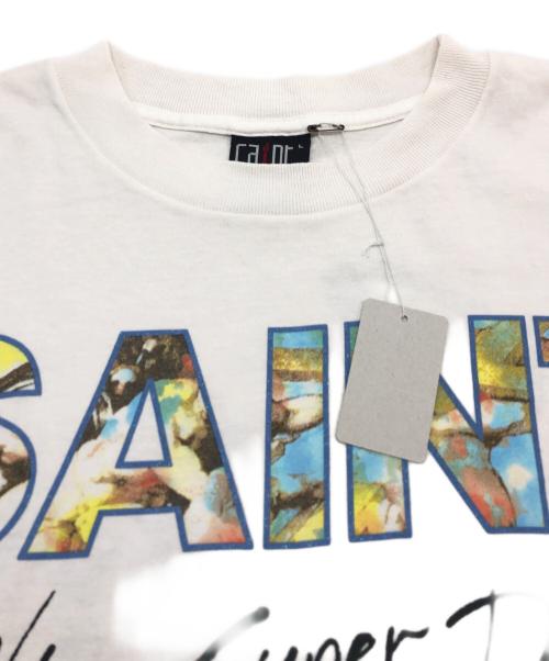 SAINT MICHAEL（セントマイケル）SAINT MICHAEL (セントマイケル) SS TEE/SUPER DIRTY/WHITE ホワイト サイズ:Lの古着・服飾アイテム