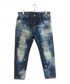 SEQUEL×FRAGMENT DESIGNシークエル×フラグメントデザイン）の古着「デニムパンツ」｜インディゴ