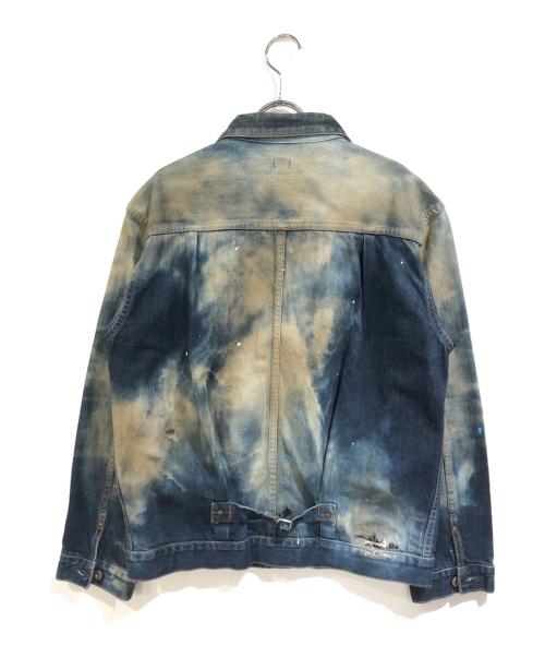 SEQUEL（シークエル）SEQUEL (シークエル) FRAGMENT DESIGN (フラグメントデザイン) ユーズド加工デニムジャケット インディゴ サイズ:Mの古着・服飾アイテム