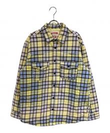 SUPREME×TRUE RELIGION（シュプリーム×トゥルー レリジョン）の古着「Quilted Lined Plaid Flannel Shirt」｜イエロー