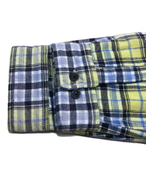SUPREME（シュプリーム）Supreme (シュプリーム) TRUE RELIGION (トゥルー レリジョン) Quilted Lined Plaid Flannel Shirt イエロー サイズ:Mの古着・服飾アイテム