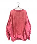 DIESEL×BRAVEディーゼル×ブレイブ）の古着「オーバーサイズスウェット」｜ピンク