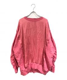 DIESEL×BRAVE（ディーゼル×ブレイブ）の古着「オーバーサイズスウェット」｜ピンク