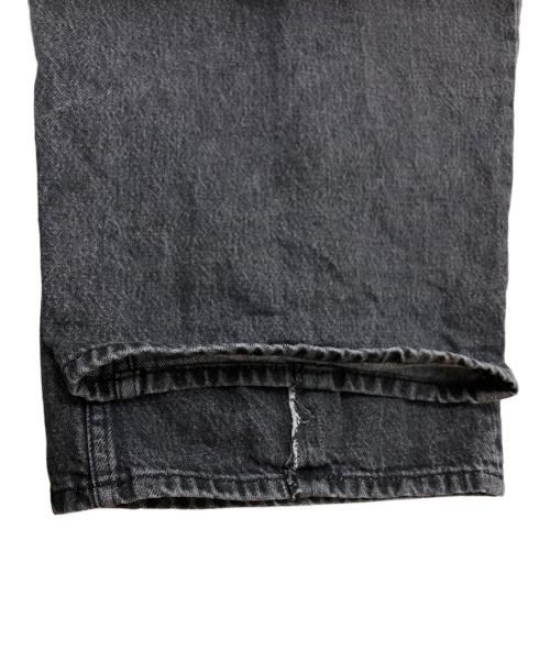 MM6 Maison Margiela（エムエムシックスメゾンマルジェラ）MM6 Maison Margiela (エムエムシックスメゾンマルジェラ) センターシームワイドデニムパンツ ブラック サイズ:W31の古着・服飾アイテム