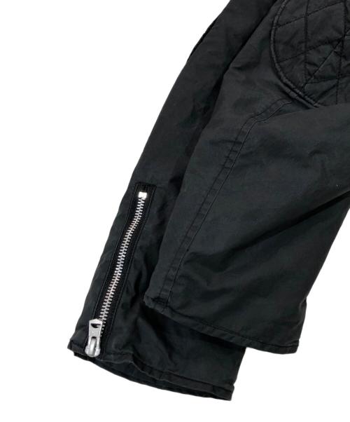 NEIGHBORHOOD（ネイバーフッド）NEIGHBORHOOD (ネイバーフッド) FADED STAND COLLAR RIDERS JACKET ブラック サイズ:SIZE Lの古着・服飾アイテム