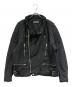 NEIGHBORHOOD（ネイバーフッド）の古着「FADED STAND COLLAR RIDERS JACKET」｜ブラック