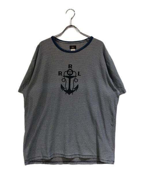 RRL（ダブルアールエル）RRL (ダブルアールエル) ボーダーカットソー ネイビー サイズ:SIZE XLの古着・服飾アイテム