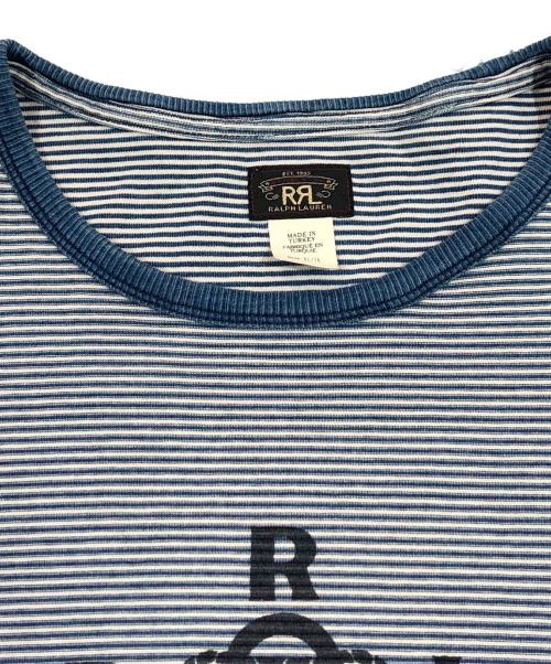 RRL（ダブルアールエル）RRL (ダブルアールエル) ボーダーカットソー ネイビー サイズ:SIZE XLの古着・服飾アイテム