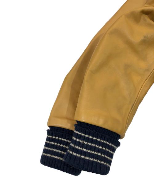 whitesville（ホワイツビル）WHITESVILLE (ホワイツビル) SEMI DECORATION AWARD JACKET/スタジャン ネイビー×ベージュ サイズ:SIZE 38の古着・服飾アイテム