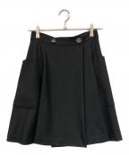 Vivienne Westwood RED LABELヴィヴィアンウエストウッドレッドレーベル）の古着「オーブボタンラップスカート」｜ブラック