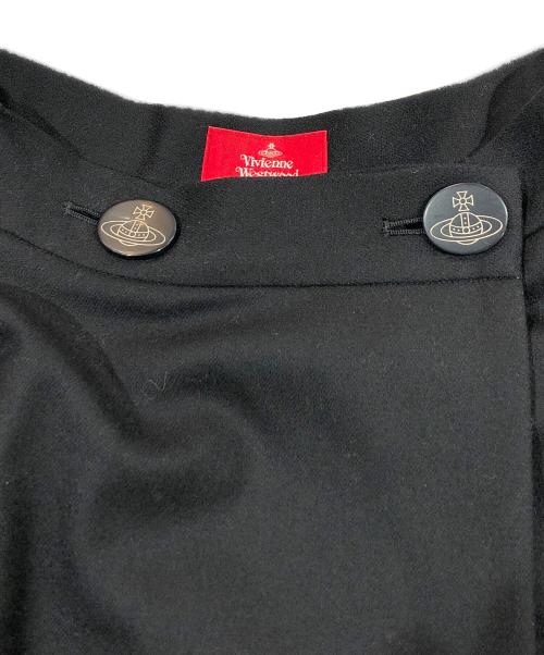 Vivienne Westwood RED LABEL（ヴィヴィアンウエストウッドレッドレーベル）Vivienne Westwood RED LABEL (ヴィヴィアンウエストウッドレッドレーベル) オーブボタンラップスカート ブラック サイズ:SIZE Mの古着・服飾アイテム