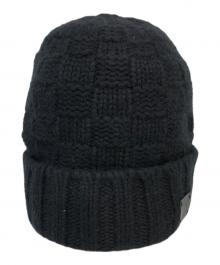 LOUIS VUITTON（ルイ ヴィトン）の古着「ボネ・ヘルシンキ ニット帽」｜ブラック