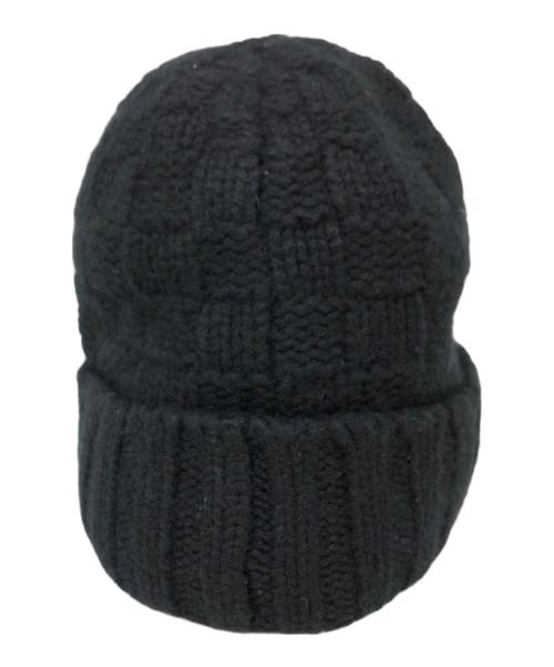 LOUIS VUITTON（ルイ ヴィトン）LOUIS VUITTON (ルイ ヴィトン) ボネ・ヘルシンキ ニット帽 ブラックの古着・服飾アイテム