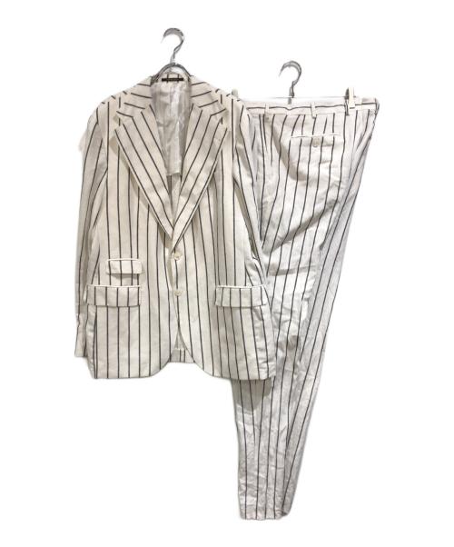 GABRIELE PASINI（ガブリエレパジーニ）GABRIELE PASINI (ガブリエレパジーニ) ストライプセットアップ ホワイト サイズ:SIZE 52の古着・服飾アイテム