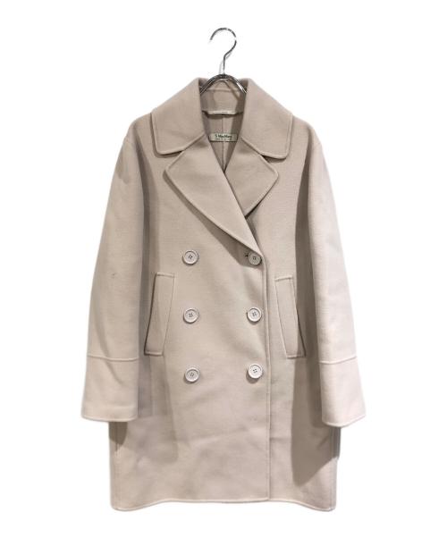 MaxMara（マックスマーラ）MaxMara (マックスマーラ) ウールダブルコート ピンクベージュ サイズ:SIZE 36の古着・服飾アイテム