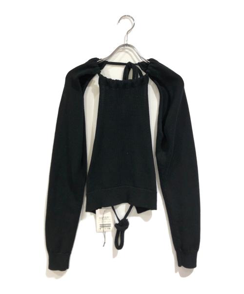 EMILY DAWN LONG（エミリードーンロング）EMILY DAWN LONG (エミリードーンロング) CITYSHOP (シティショップ) CONTAIN MULTI TUBES/ニット ブラック サイズ:SIZE Sの古着・服飾アイテム