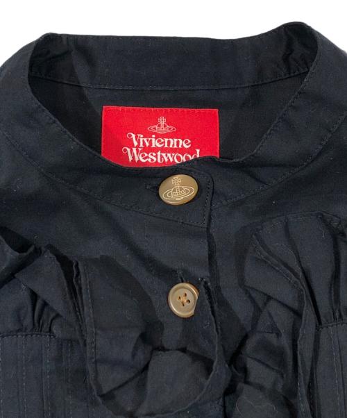 Vivienne Westwood RED LABEL（ヴィヴィアンウエストウッドレッドレーベル）Vivienne Westwood RED LABEL (ヴィヴィアンウエストウッドレッドレーベル) ハートフリルブラウス ブラック サイズ:SIZE 00の古着・服飾アイテム