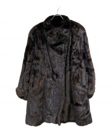 BLACK GLAMA（ブラックグラマ）の古着「ミンクショートコート」｜ブラウン