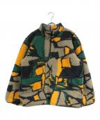 stussyステューシー）の古着「BLOCK SHERPA PULLOVER」｜ベージュ