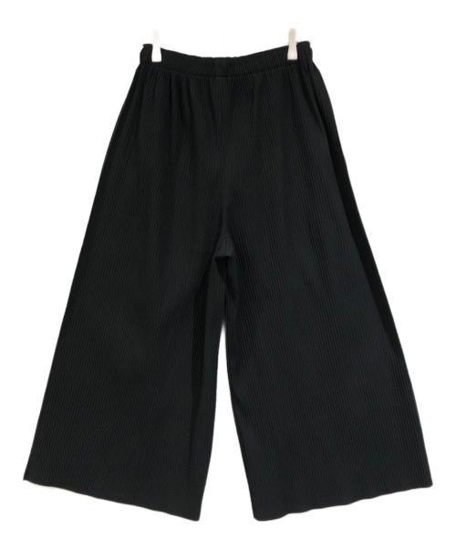 me ISSEY MIYAKE（ミーイッセイ ミヤケ）me ISSEY MIYAKE (ミーイッセイ ミヤケ) プリーツパンツ ブラック サイズ:-の古着・服飾アイテム