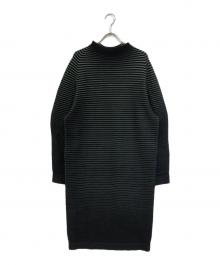 ISSEY MIYAKE（イッセイミヤケ）の古着「ニットワンピース」｜グリーン