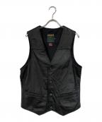 SUPREME×Schottシュプリーム×ショット）の古着「レザーベスト」｜ブラック
