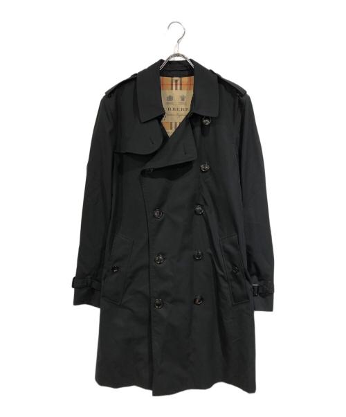 BURBERRY（バーバリー）BURBERRY (バーバリー) The Kensington Medium トレンチコート ブラック サイズ:SIZE 46の古着・服飾アイテム