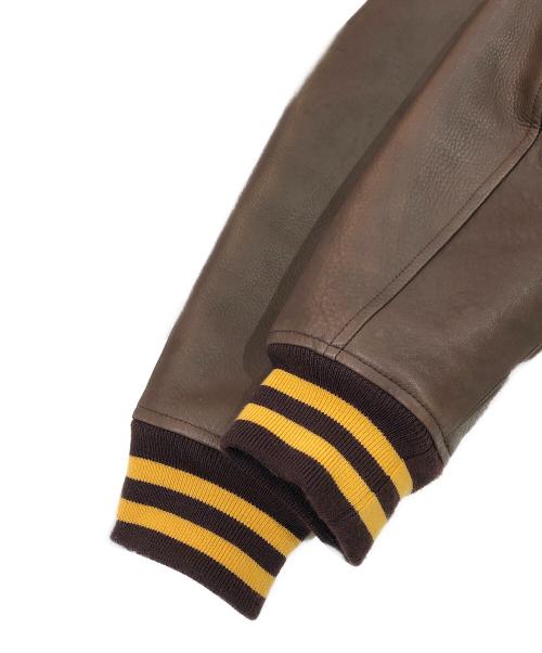 STANDARD CALIFORNIA（スタンダードカリフォルニア）STANDARD CALIFORNIA (スタンダードカリフォルニア) SD Varsity Jacket ブラウン サイズ:SIZE Mの古着・服飾アイテム