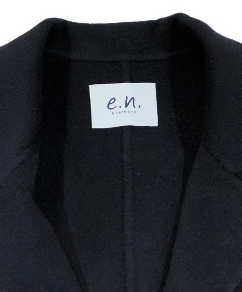 evernavy（エバーネイビー）evernavy (エバーネイビー) リバー ロング コクーン ウールコート ネイビー サイズ:SIZE Mの古着・服飾アイテム