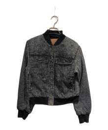 DIESEL（ディーゼル）の古着「ボンバージャケット」｜グレー