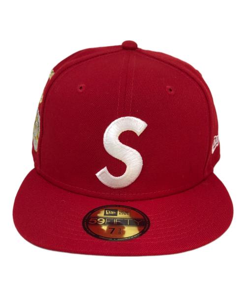 SUPREME（シュプリーム）Supreme (シュプリーム) New Era (ニューエラ) キャップ レッド サイズ:7　3/4の古着・服飾アイテム