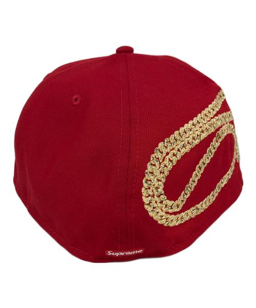 SUPREME（シュプリーム）Supreme (シュプリーム) New Era (ニューエラ) キャップ レッド サイズ:7　3/4の古着・服飾アイテム