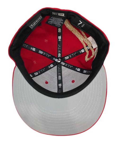 SUPREME（シュプリーム）Supreme (シュプリーム) New Era (ニューエラ) キャップ レッド サイズ:7　3/4の古着・服飾アイテム