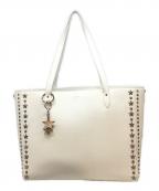JIMMY CHOOジミーチュウ）の古着「スタースタッズトートバッグ」｜ホワイト