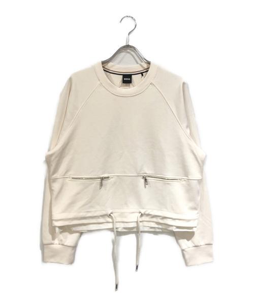 BOSS（ボス）BOSS (ボス) クルーネックスウェット ホワイト サイズ:SIZE Sの古着・服飾アイテム