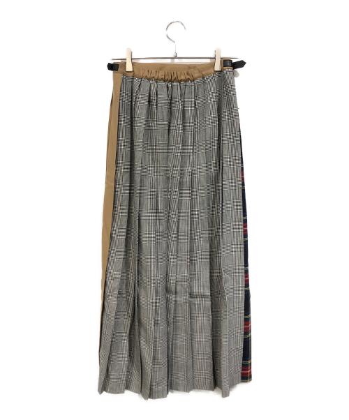 O'NEIL OF DUBLIN（オニールオブダブリン）O'NEIL OF DUBLIN (オニールオブダブリン) 3カラーコンビキルトスカート マルチカラー サイズ:SIZE 38の古着・服飾アイテム