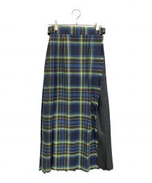 O'NEIL OF DUBLIN（オニールオブダブリン）の古着「チェックスカート/キルトスカート」｜グリーン×ブルー