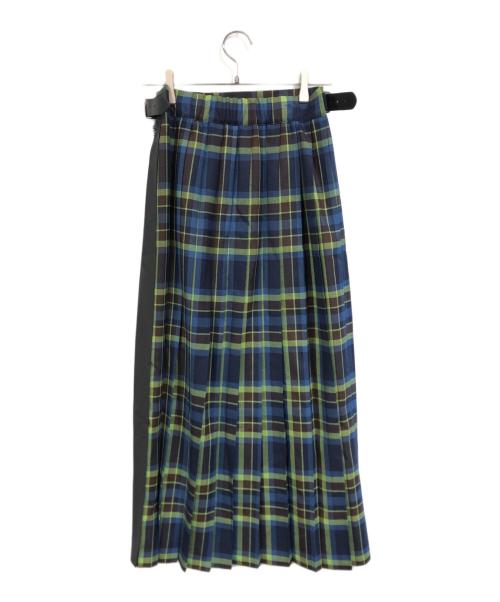 O'NEIL OF DUBLIN（オニールオブダブリン）O'NEIL OF DUBLIN (オニールオブダブリン) チェックスカート/キルトスカート グリーン×ブルー サイズ:SIZE 38の古着・服飾アイテム