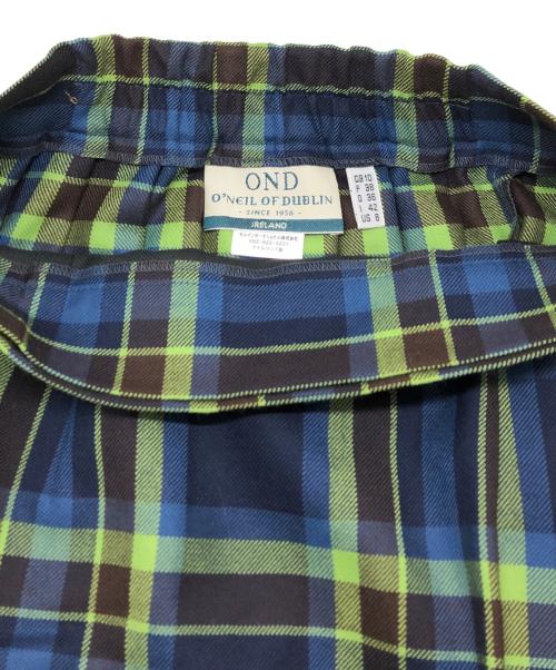O'NEIL OF DUBLIN（オニールオブダブリン）O'NEIL OF DUBLIN (オニールオブダブリン) チェックスカート/キルトスカート グリーン×ブルー サイズ:SIZE 38の古着・服飾アイテム