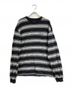 SUPREMEシュプリーム）の古着「Stripe Pocket L/S Top」｜ブラック