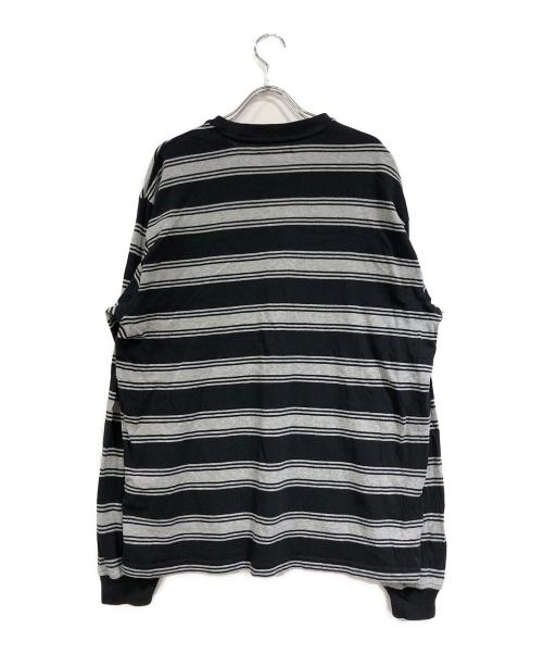 SUPREME（シュプリーム）Supreme (シュプリーム) Stripe Pocket L/S Top ブラック サイズ:Mの古着・服飾アイテム
