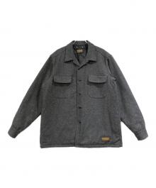 PENDLETON×MINEDENIM（ペンドルトン×マインデニム）の古着「Wool Quiltliner Open Collar SH」｜グレー