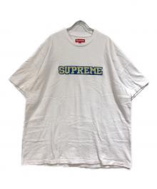 SUPREME（シュプリーム）の古着「Satin Applique s/s Top」｜ホワイト