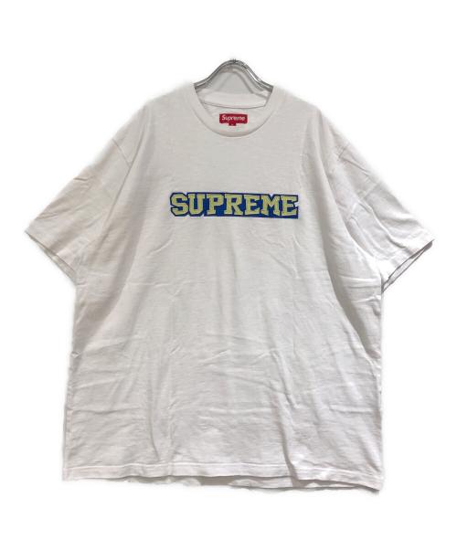 SUPREME（シュプリーム）SUPREME (シュプリーム) Satin Applique s/s Top ホワイト サイズ:XLの古着・服飾アイテム
