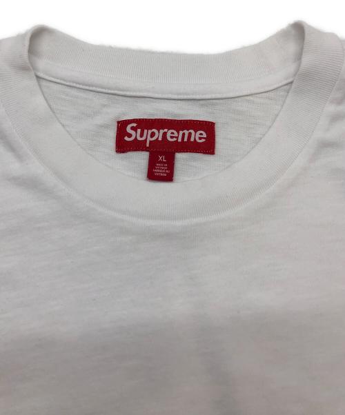 SUPREME（シュプリーム）SUPREME (シュプリーム) Satin Applique s/s Top ホワイト サイズ:XLの古着・服飾アイテム