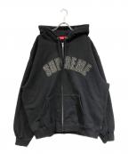 SUPREME×b.b.Simonシュプリーム×ビービーサイモン）の古着「Zip Up Hooded Sweatshirt」｜ブラック